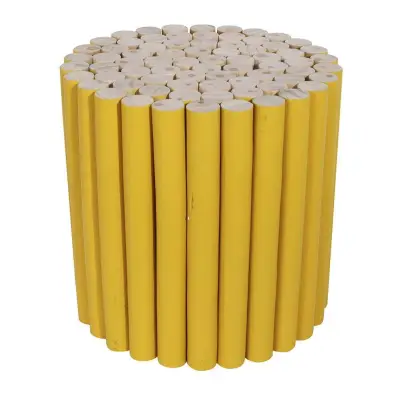 Pouf WOOD Jaune