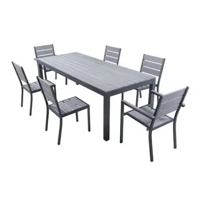Set MAGDA - Garden table 220 cm + 6 chairs + 2 armchairs