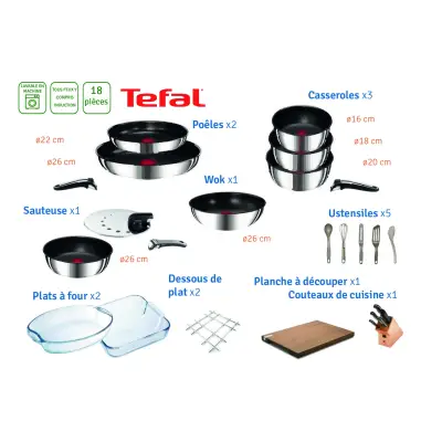 Cookware - 18 pieces