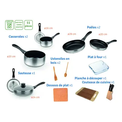 Cookware - 11 pieces