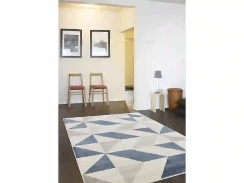Rug MICHA Blue and beige - 120 x 170 cm