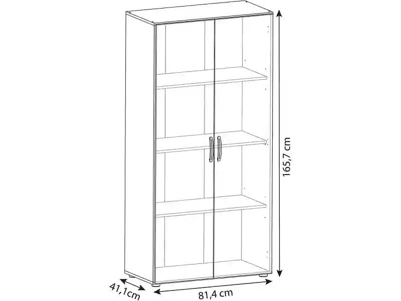 Closet Linen cabinet EMILY White