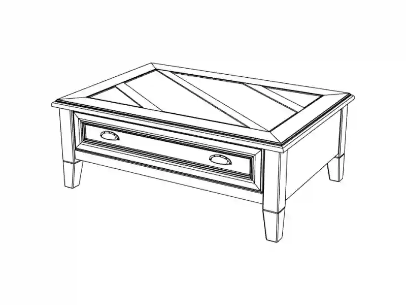 Coffee table LINDSAY White