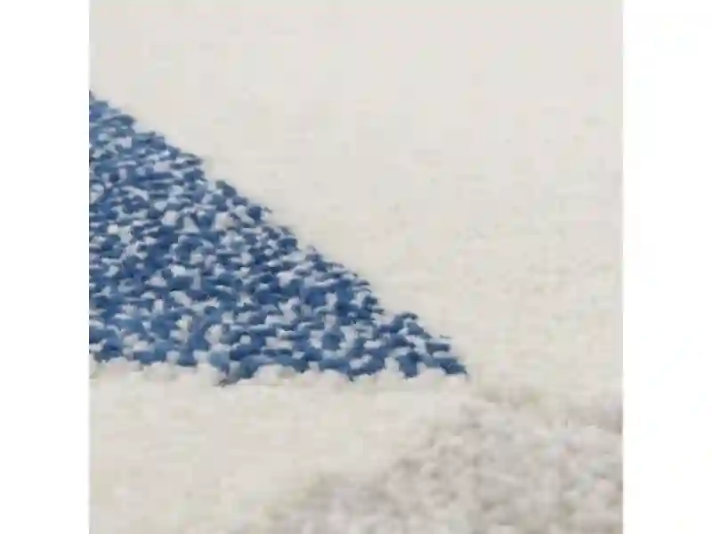 Rug MICHA Blue and beige - 120 x 170 cm