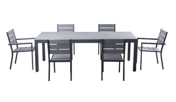 Set MAGDA - Garden table 220 cm + 6 chairs + 2 armchairs