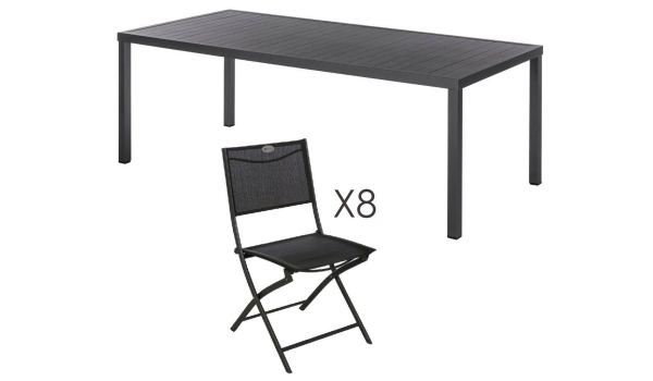 Set Terrace Table + 8 chairs LEA