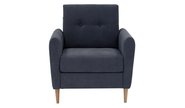 Set Sofa 3 seater + 2 Armchairs Grey TOBIAS