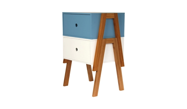 Table de nuit PILA Bleu