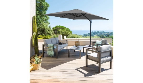 Beach umbrella JULIO Grey