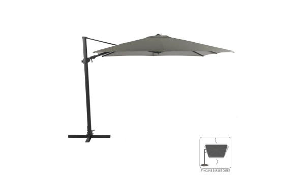 Beach umbrella JULIO Grey