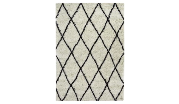 Tapis ALTO Crème et marron - 80 x 140 cm