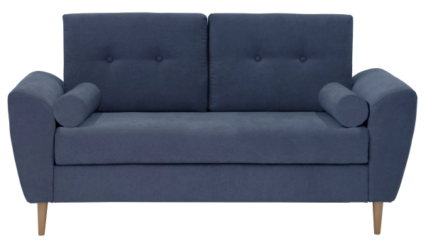 Set Sofa 3 seater + 2 Armchairs Blue TOBIAS