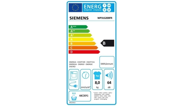 Dryer SIEMENS - 8 kg