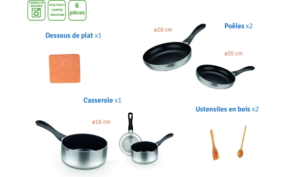 Cookware - 6 pieces