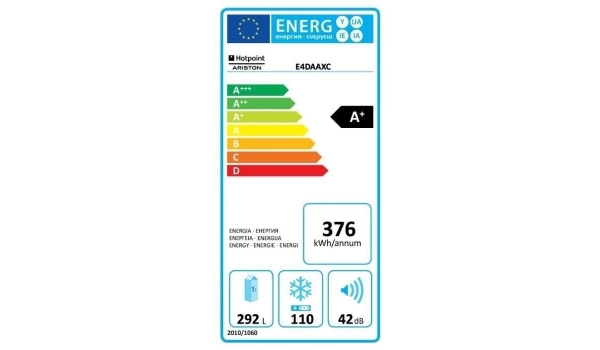 Fridge HOTPOINT - 402 L Steel