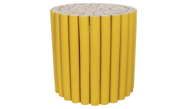 Pouf WOOD Jaune