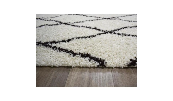 Tapis ALTO Crème et marron - 80 x 140 cm