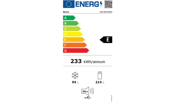 Réfrigérateur BOSCH - 308 L Blanc