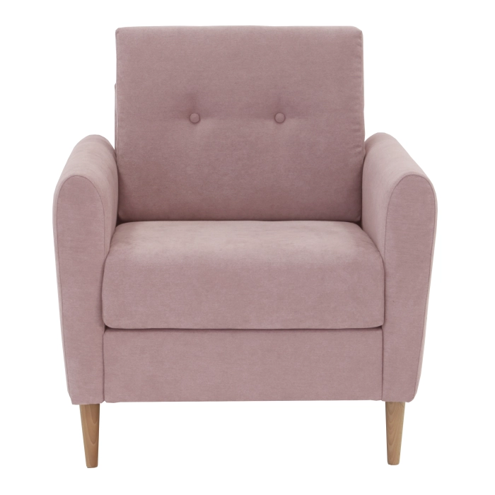 Set Sofa 3 seater + 2 Armchairs Pink TOBIAS