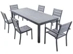 Set MAGDA - Garden table 220 cm + 6 chairs + 2 armchairs 