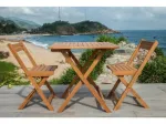 Set SAKI - Garden table + 2 chairs 
