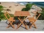 Set SAKI - Garden table + 2 chairs 