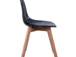 Chaise OSLO Transparent Noir 