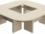 MODULO square meeting table 296 cm 