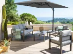 Beach umbrella JULIO Grey 