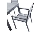 Set MAGDA - Garden table 220 cm + 6 chairs + 2 armchairs 