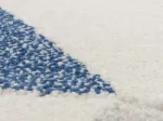 Tapis MICHA Bleu et beige - 120 x 170 cm 