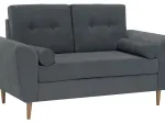 Set Sofa 3 seater + 2 Armchairs Grey TOBIAS 